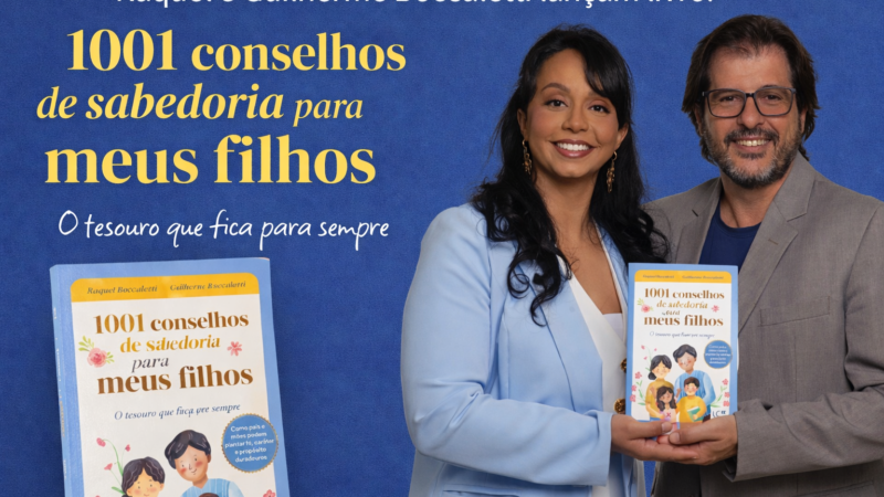 Raquel e Guilherme Boccaletti lançam livro sobre parentalidade em Campinas (SP)