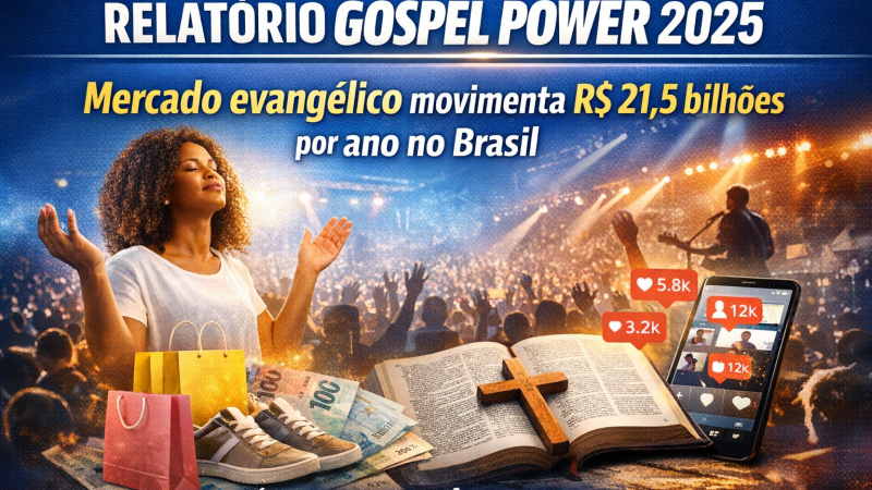 Relatório Gospel Power 2025 aponta mercado evangélico como uma das maiores forças de consumo do Brasil