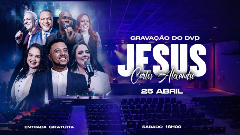 Cantor Carlos Alexandre gravará DVD “JESUS” ao vivo em Itapevi (SP)
