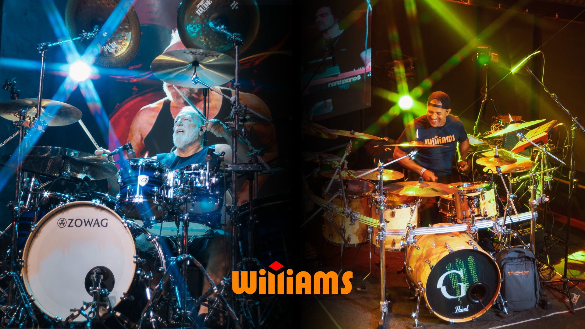 Williams oficializa chegada de Mike Terrana em evento com parceria de Alexandre Aposan