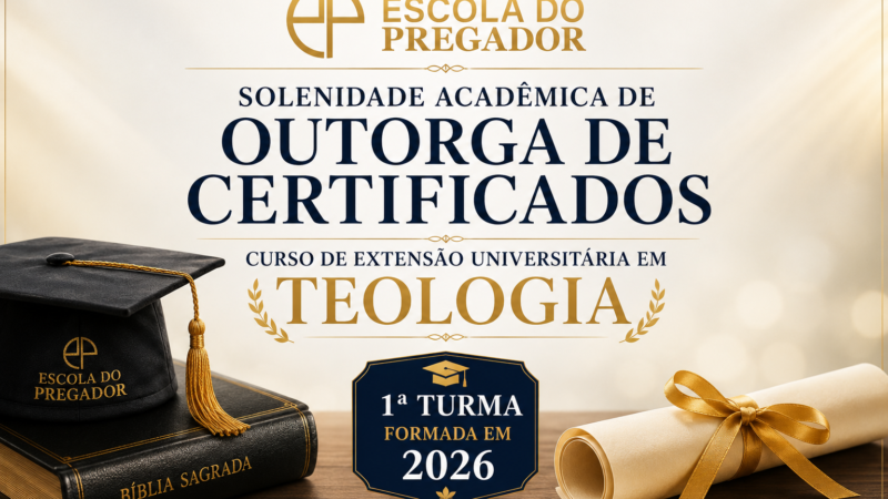 Escola do Pregador realiza solenidade de formatura da primeira turma do Curso de Teologia em Itapevi