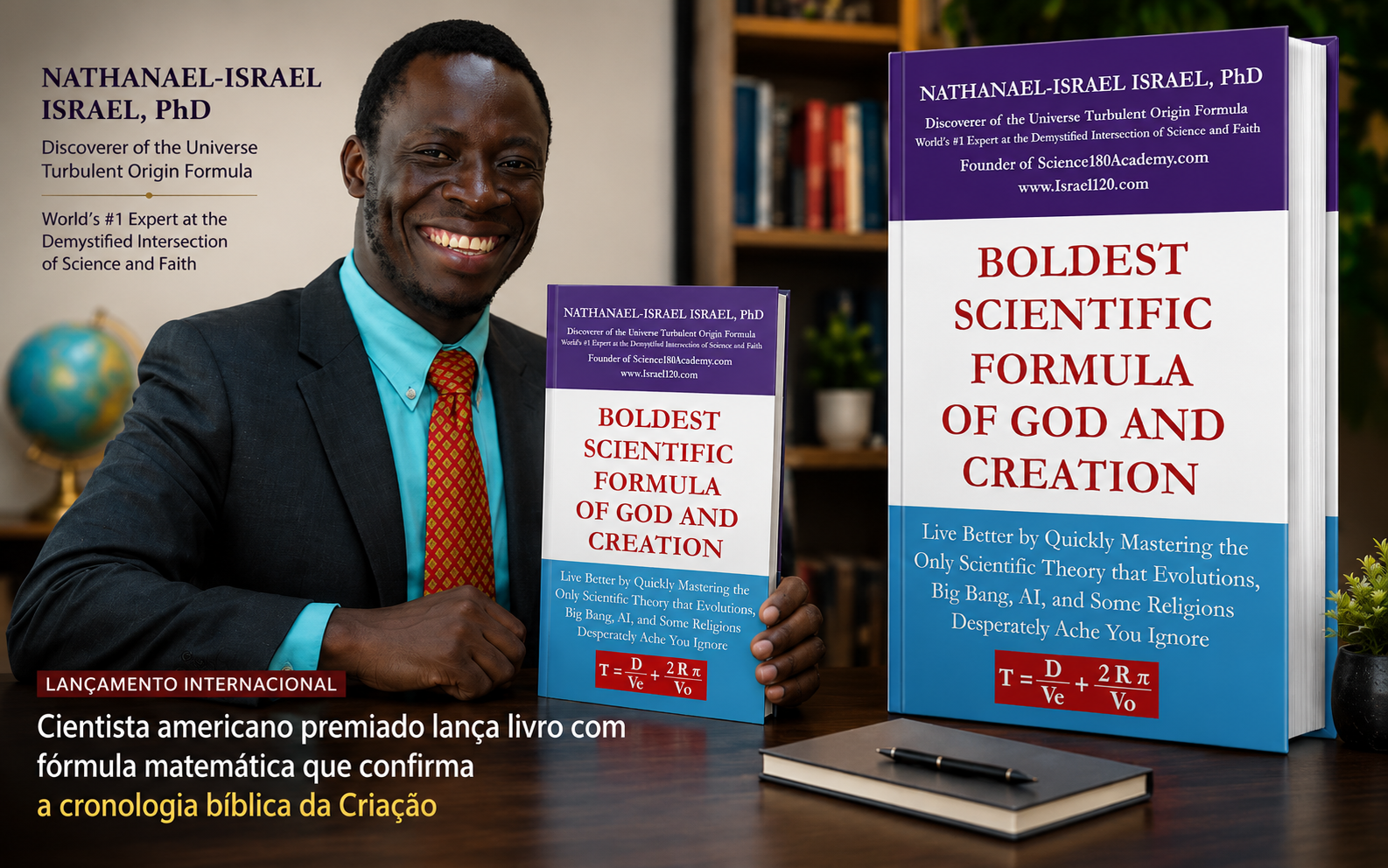 Cientista americano premiado lança livro com fórmula matemática que confirma a cronologia bíblica da Criação 