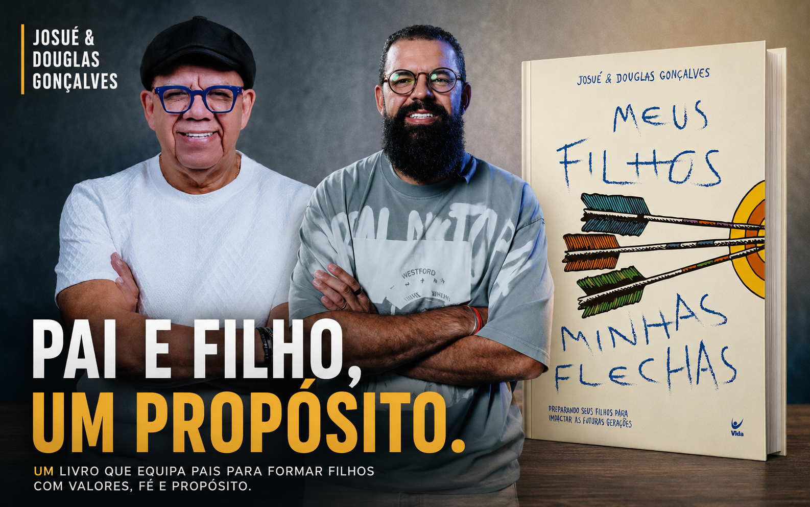 Apresentador do JesusCopy escreve livro com o pai