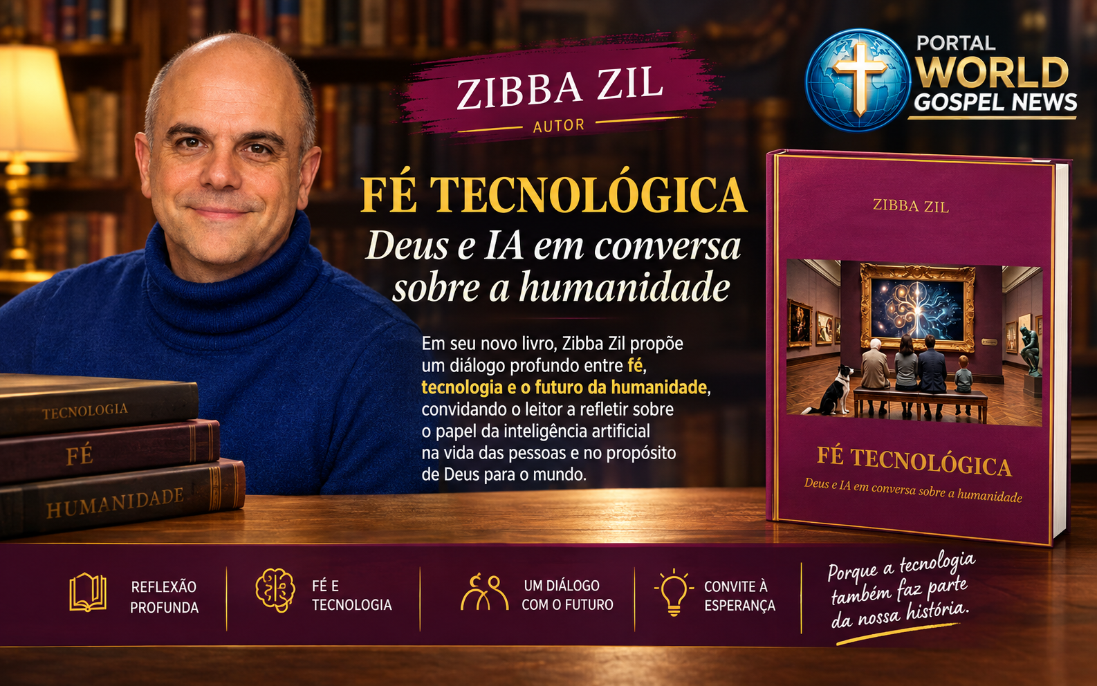 FÉ TECNOLÓGICA: livro narra conversa entre Deus e IA sobre os dilemas da humanidade